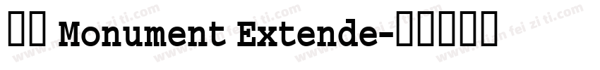 首页 Monument Extende字体转换